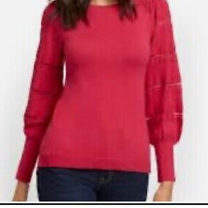 Blu Dahlia Beautiful red sweater shirt perfect for Christmas or New Year’s